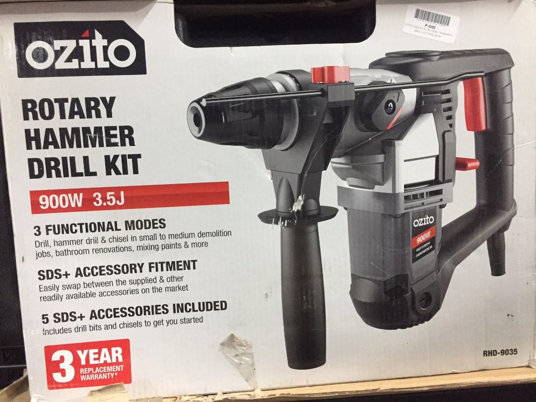 Ozito 900w rotary best sale hammer drill review
