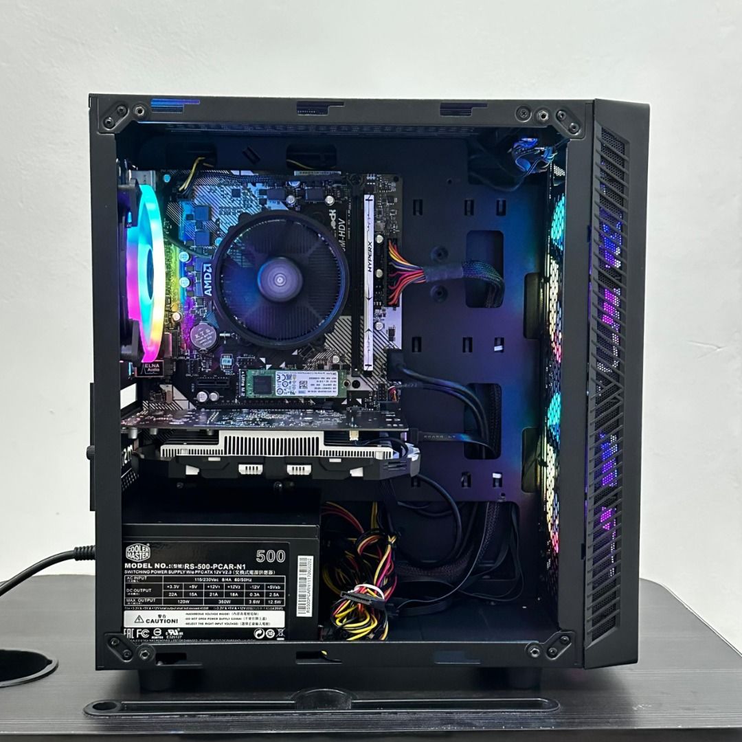 PC Gaming Ryzen 5 2600 GTX 1050 Ti Windows 11 Pro