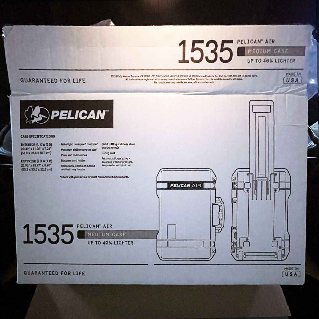  Pelican Air 1535 Case With Foam (Black) : Electronics
