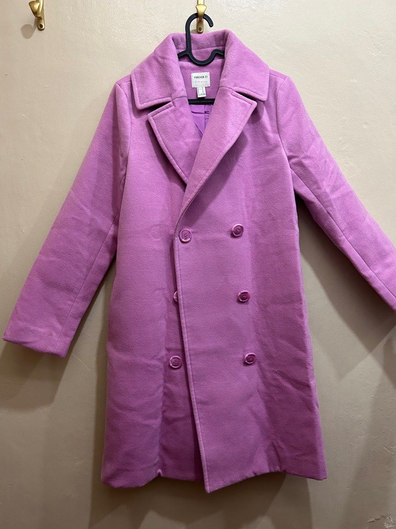 Forever 21 pink coat store