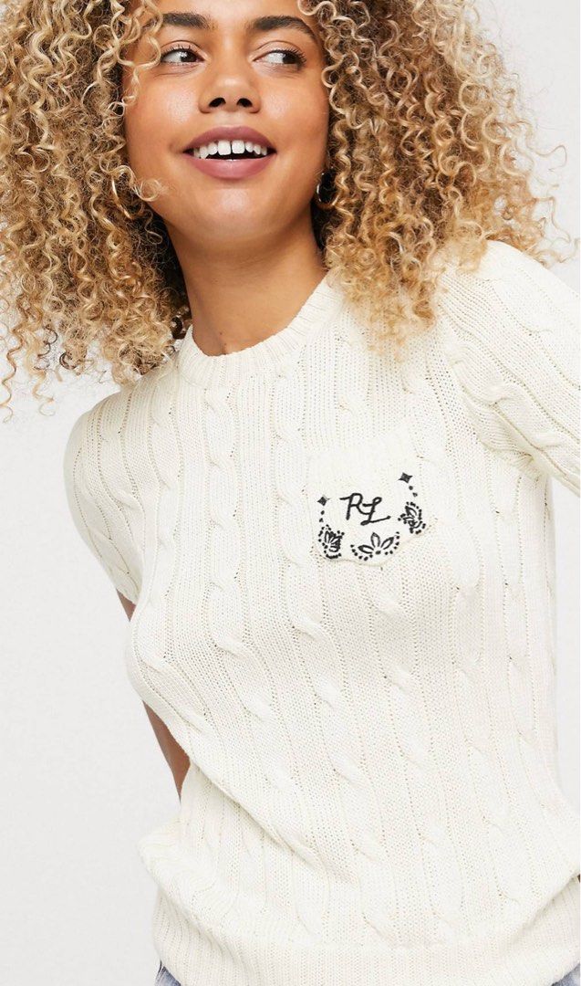 Ralph lauren short sleeve sweater clearance