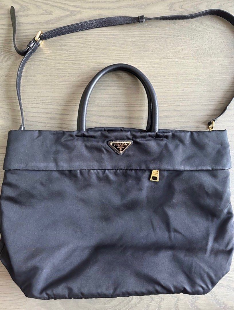 Used prada store nylon bag
