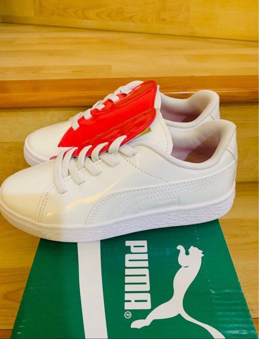 Puma Basket Crush Patent Sneakers Babies Kids Babies Kids