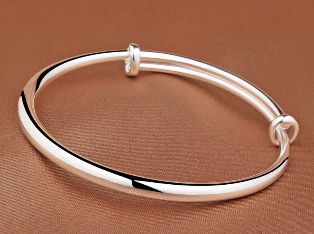 Pure cheap silver bracelet