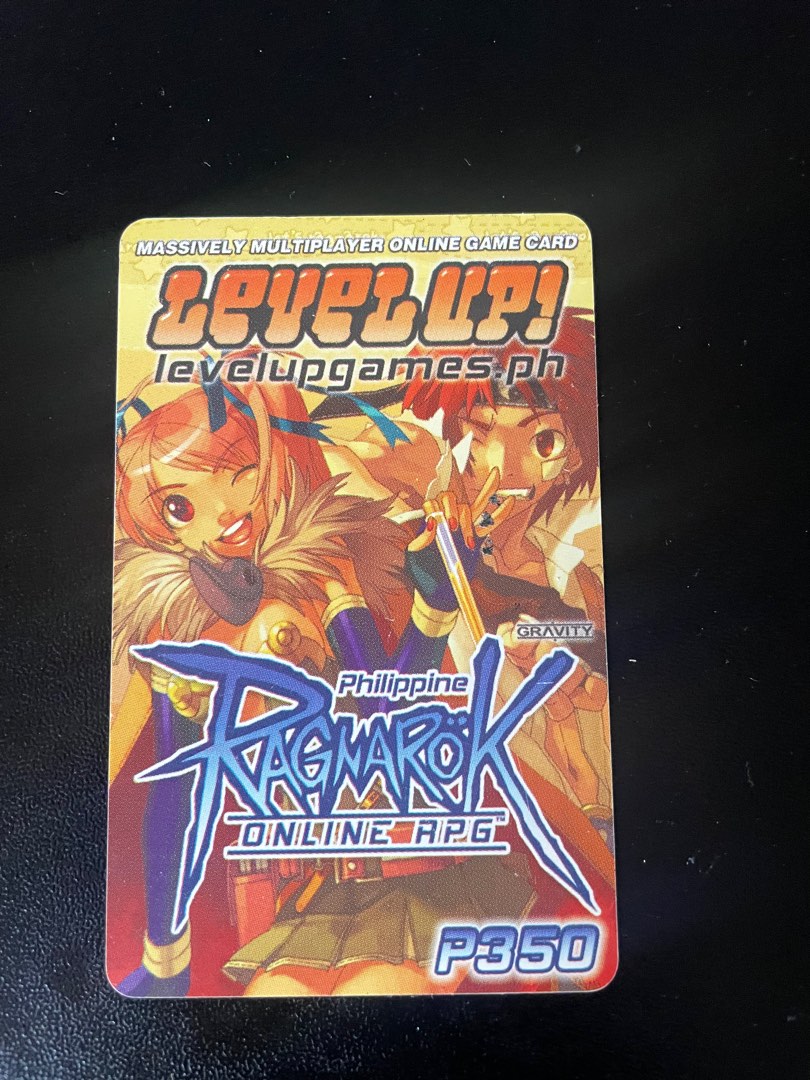 Ragnarok online card prepaid anime collection vintage used RO, Hobbies