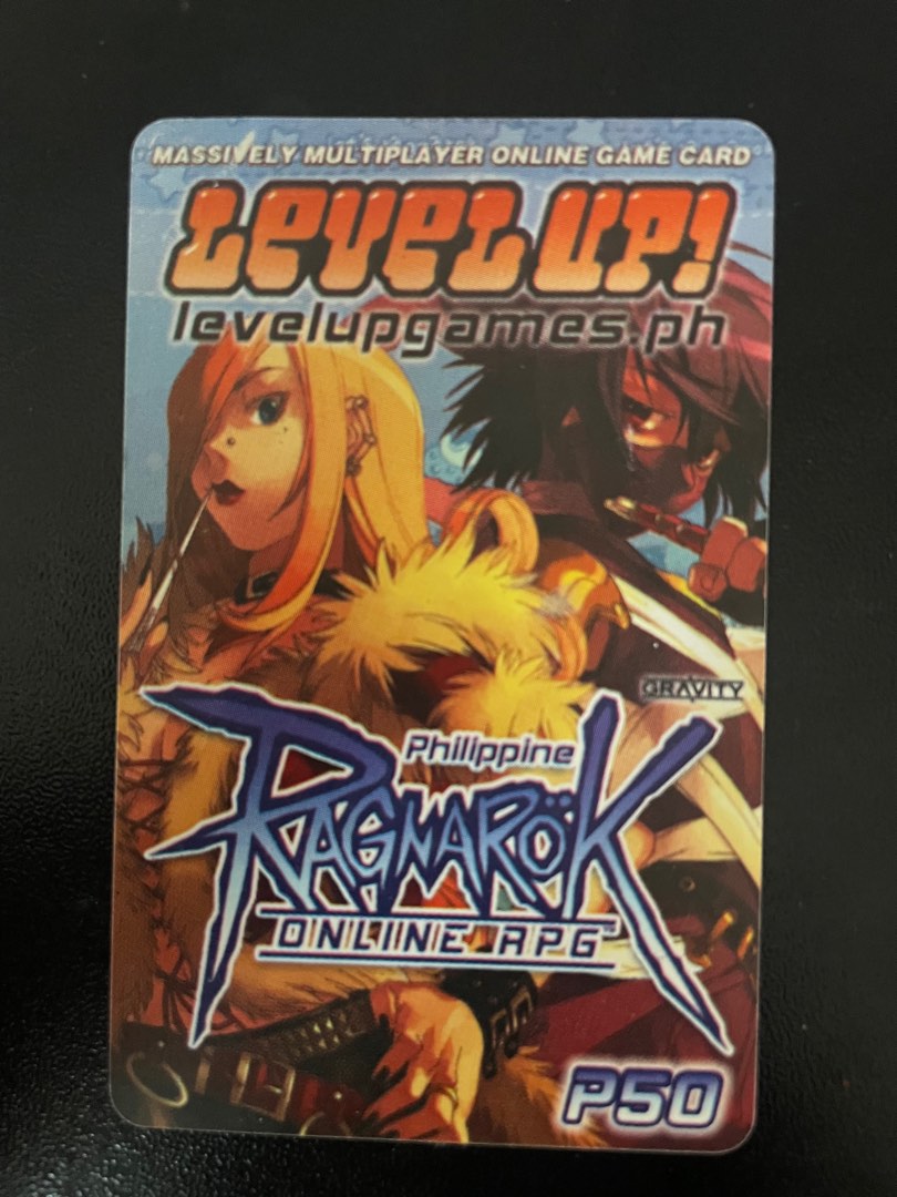 Ragnarok online card prepaid anime collection vintage used RO, Hobbies