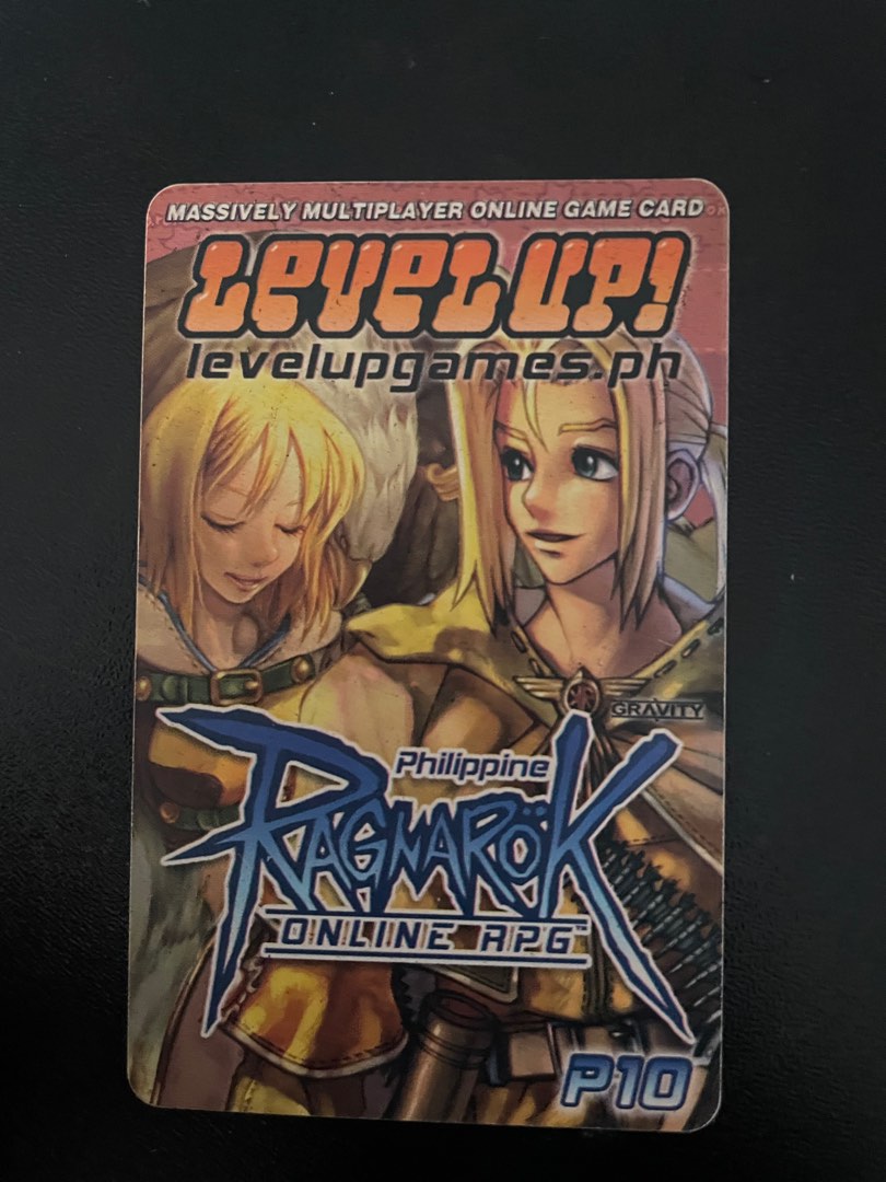 Ragnarok online card prepaid anime collection vintage used RO, Hobbies