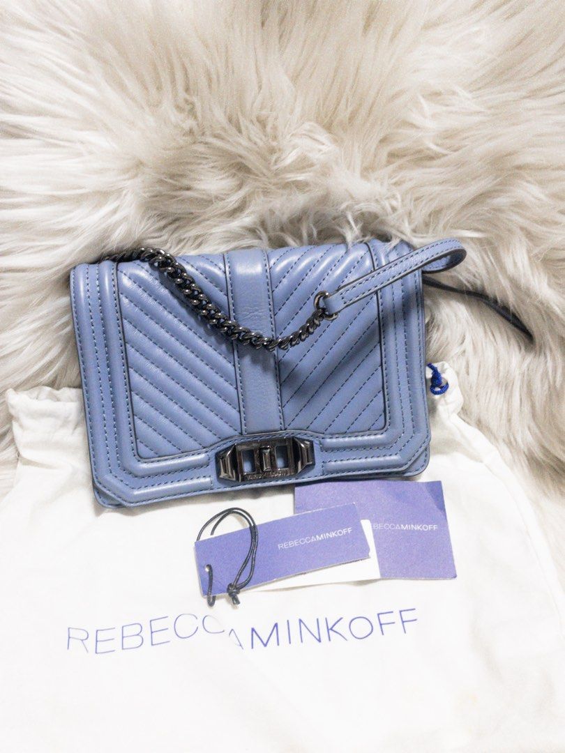 Rebecca Minkoff Mini Crossbody in Robin Egg Blue