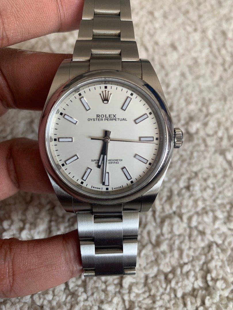 Rolex OP39 White 114300 Luxury Watches on Carousell