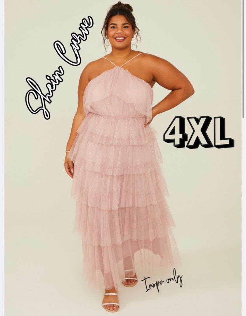 Shein Curve 2XL plus pink fairy garden dress – TOGA Multiverse