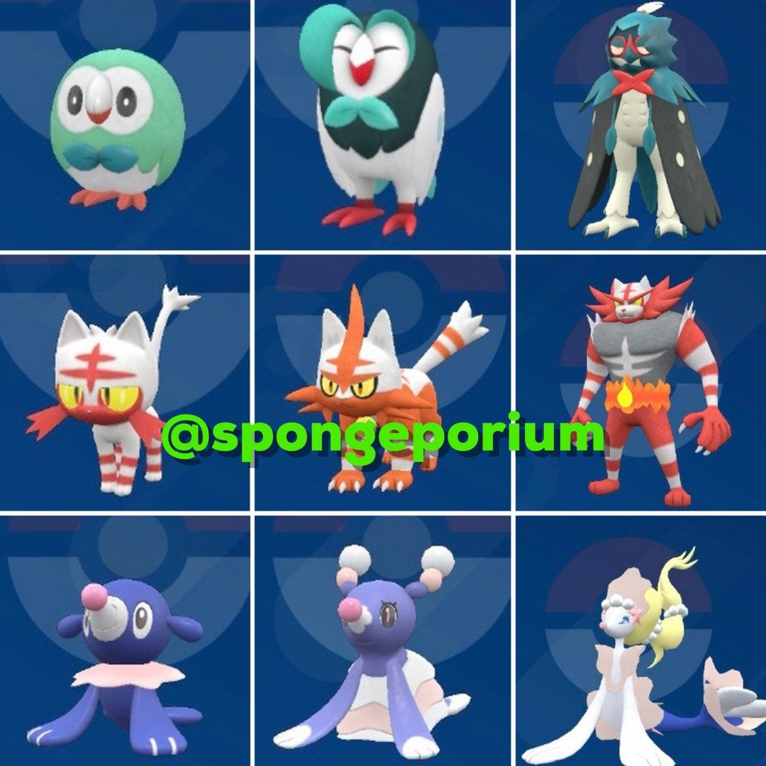Pok dex D Alola Shiny Pokemon Alola Gen 7 LCVJ