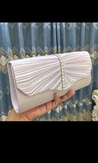 Silver Clutch Party Bag