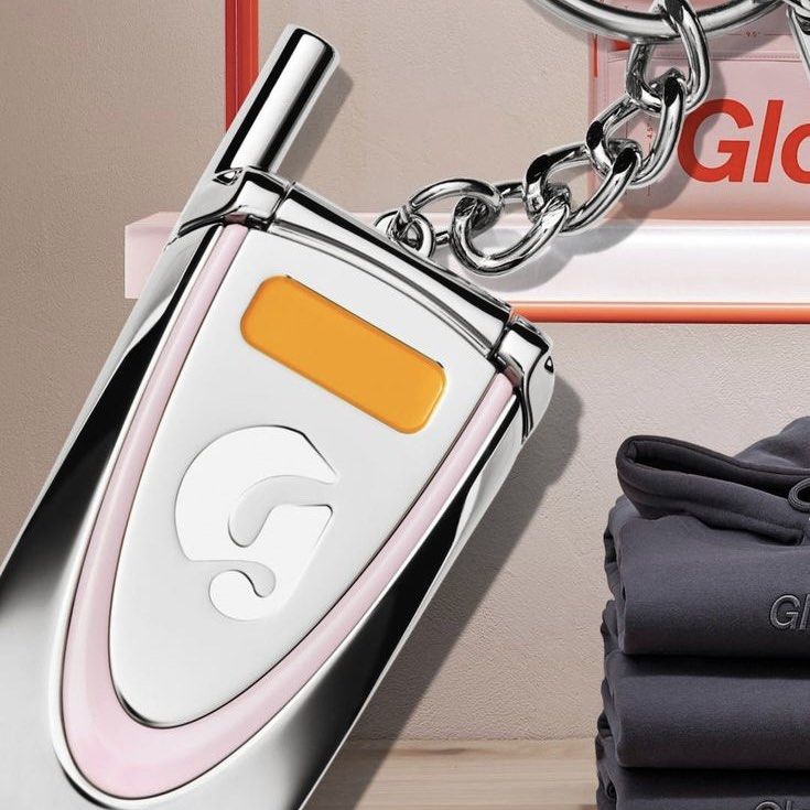 Glossier keychain cheap