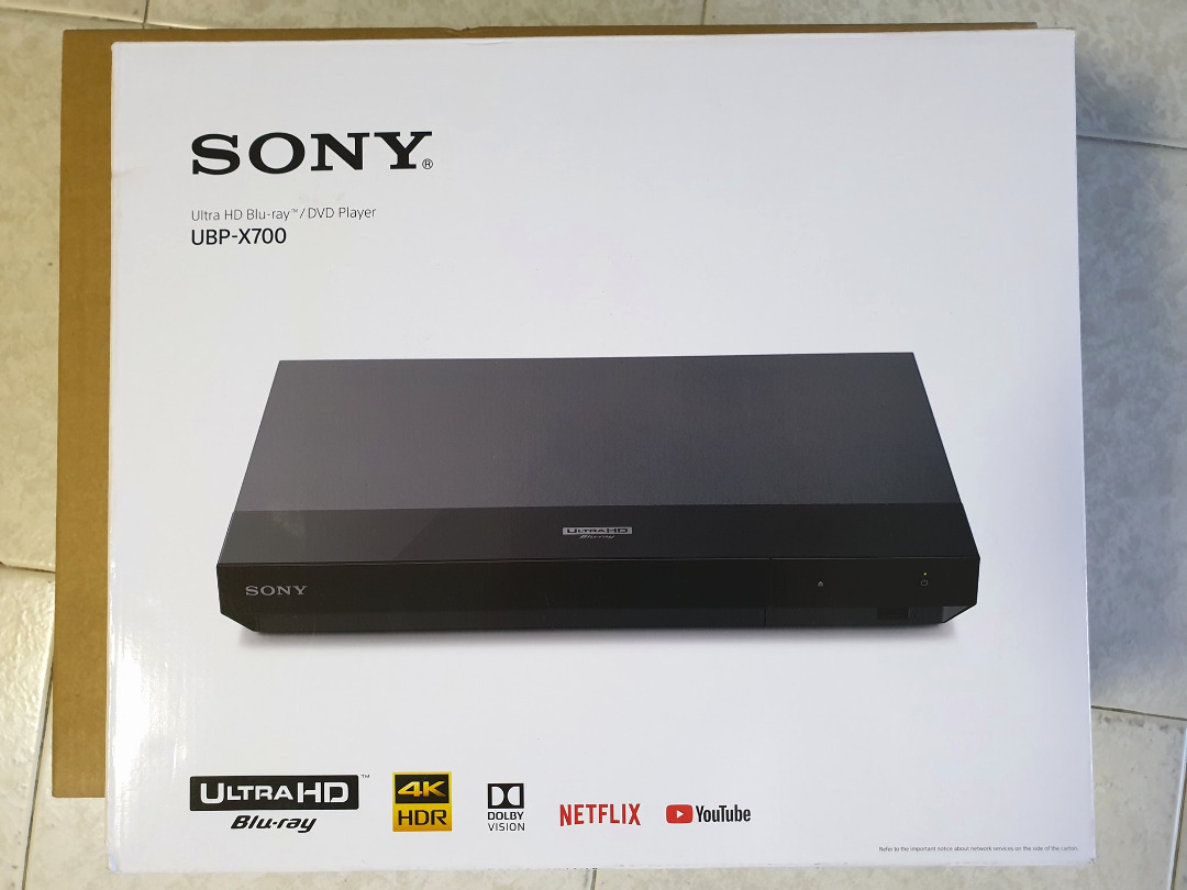 Sony UBPX700 (4K) UltraHD Bluray/DVD Player, TV & Home Appliances