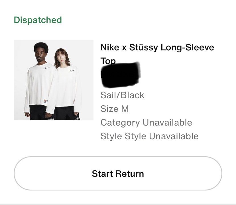 Nike Nike x Stüssy Long-Sleeve Top SAIL/BLACK