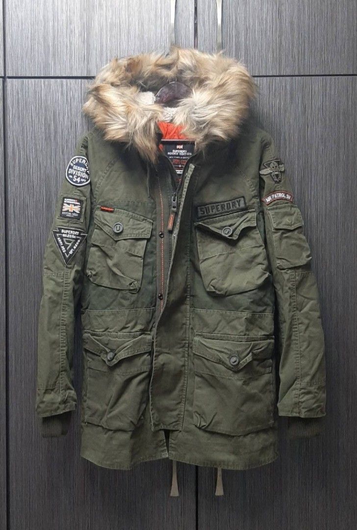 Hurricane Superdry Rookie Heavy Weather Parka Jacket Superdry