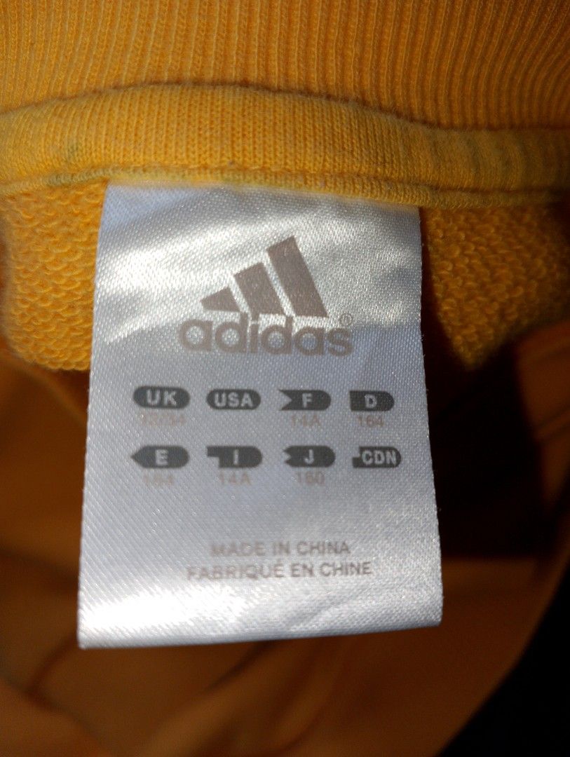 Adidas china shop hoodie yellow
