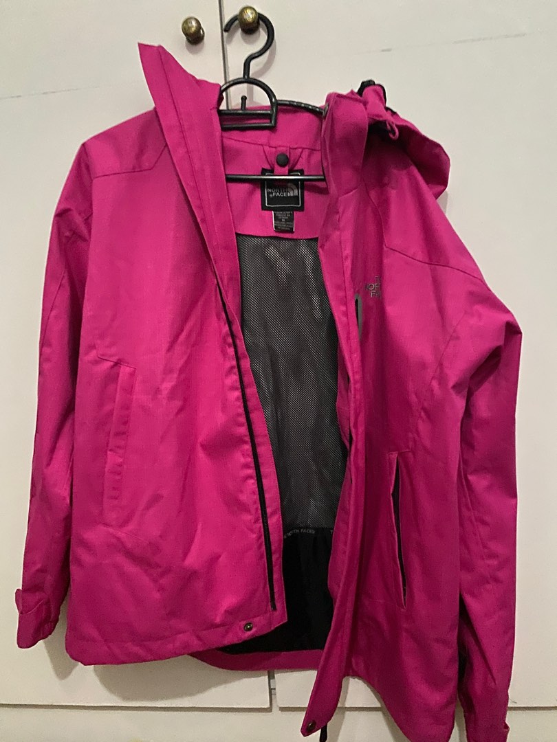Hot pink north outlet face jacket