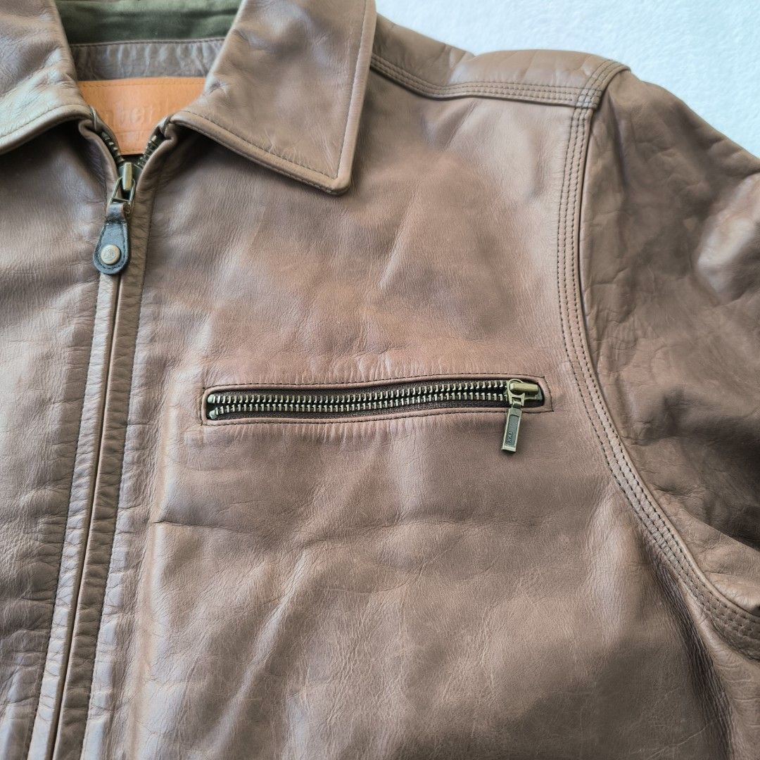 Timberland cowhide deals leather jacket