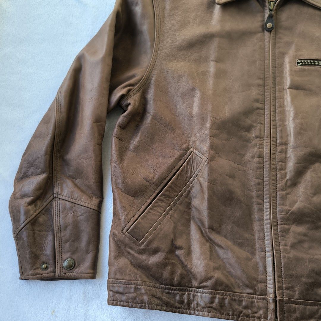 Timberland cowhide cheap leather jacket