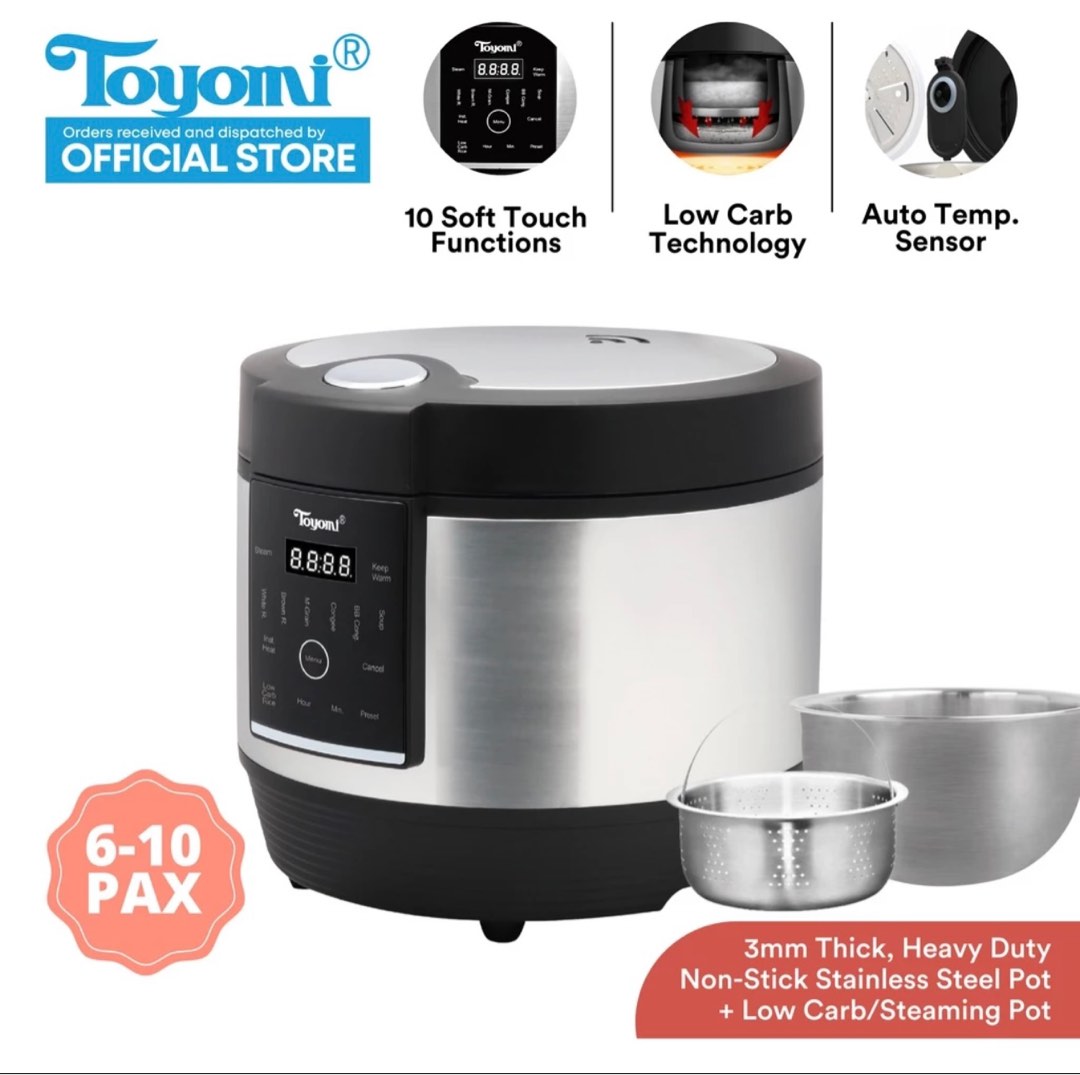 TOYOMI Low Carb Rice Cooker, TV & Home Appliances, Kitchen Appliances