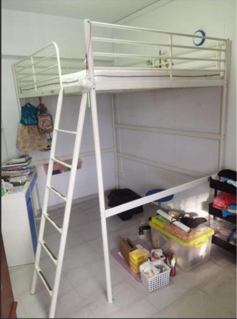 Tromso IKEA loft bed ( double ), Furniture & Home Living, Furniture