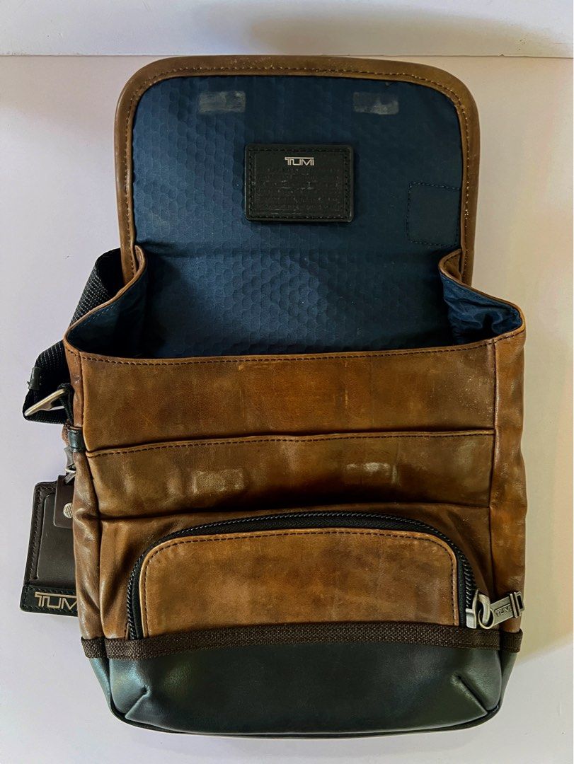 Tumi Alpha Bravo Barstow Crossbody Leather Men s Fashion Bags Sling Bags on Carousell