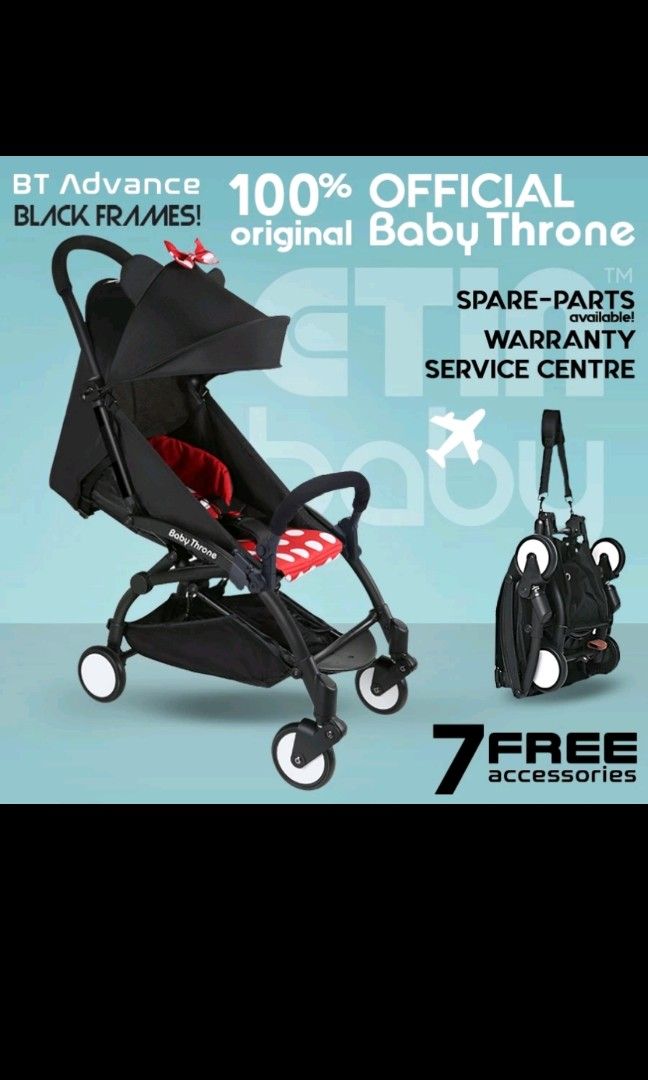 Unused Minnie Mouse BABY THRONE Advance Baby Stroller Travel Cabin