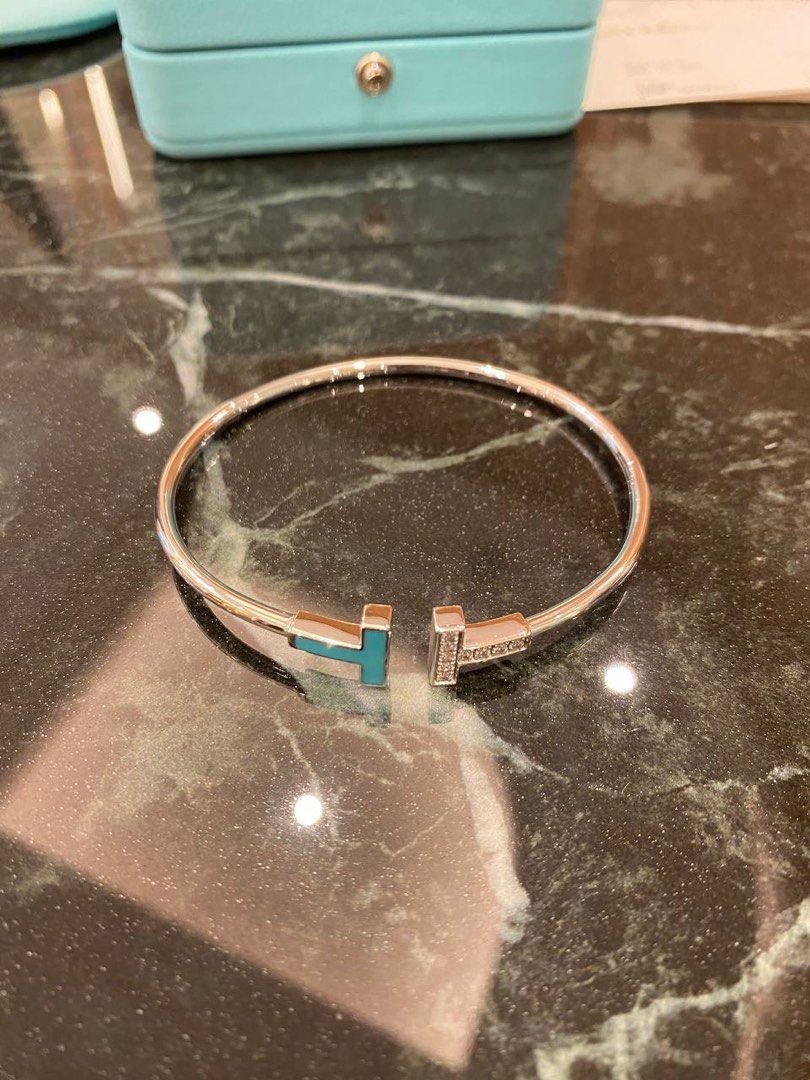 Tiffany t outlet turquoise bracelet