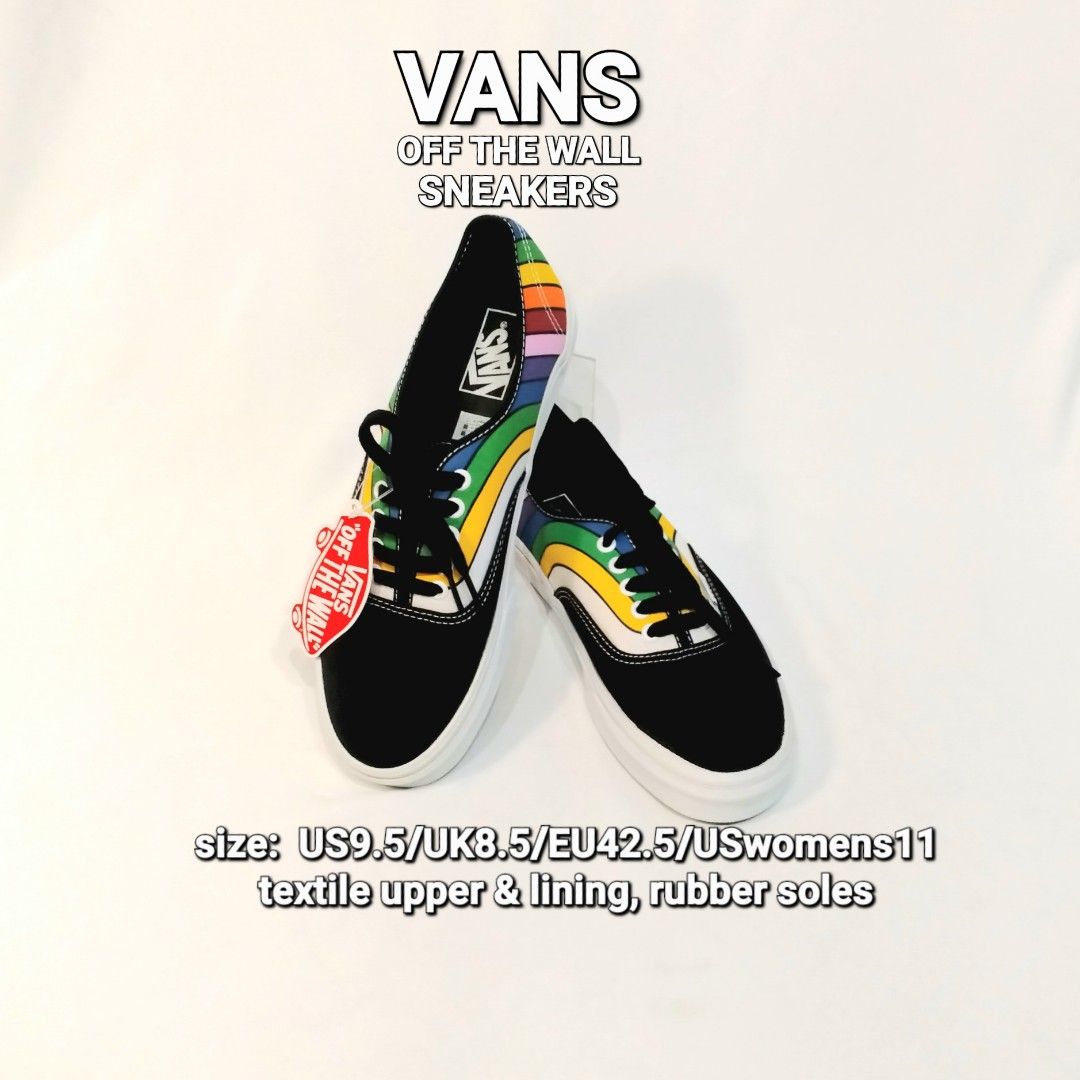 Rainbow outlet soled vans