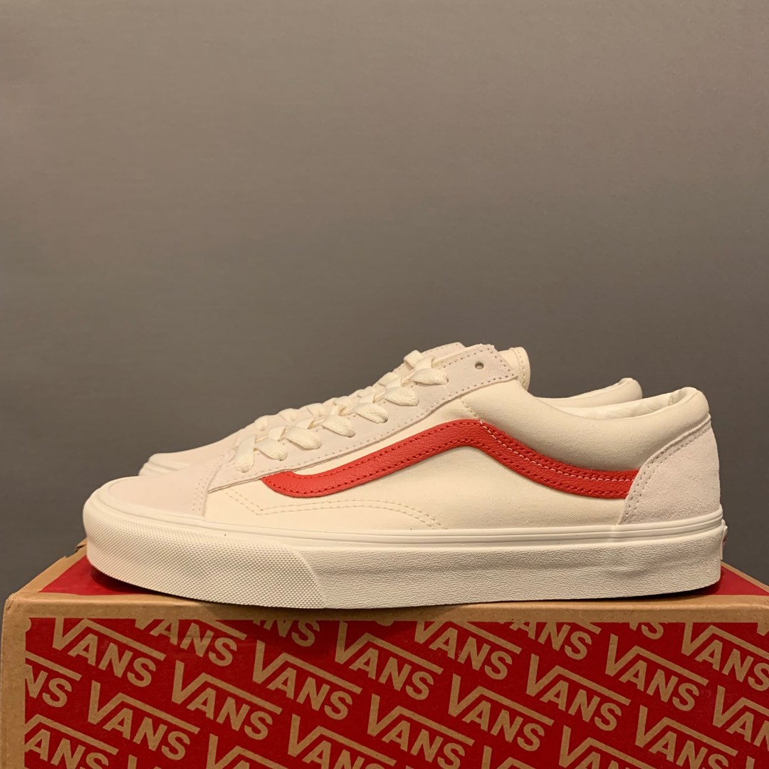 Vans old skool marshmallow racing cheap red