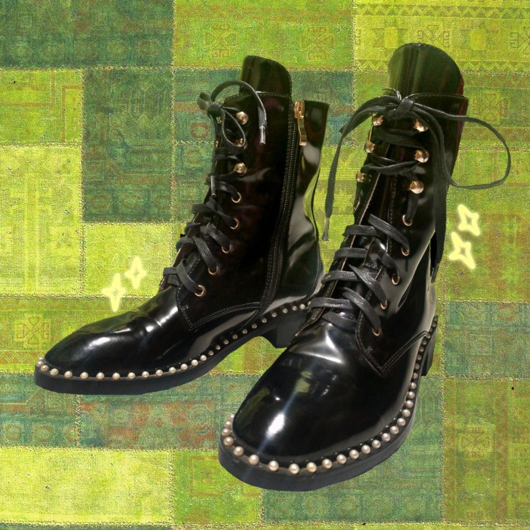 Vero cuoio black leather hotsell boots