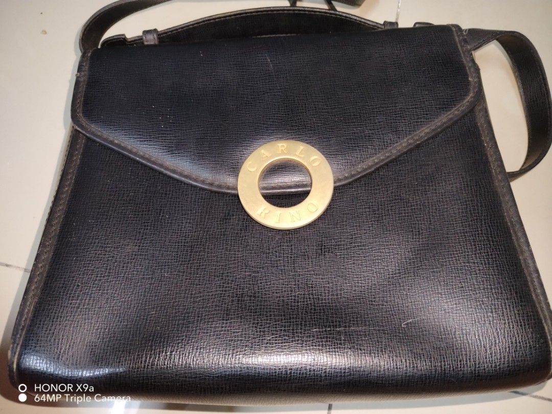 Vintage Carlo Rino 100% Leather, Women's Fashion, Bags & Wallets, Cross ...