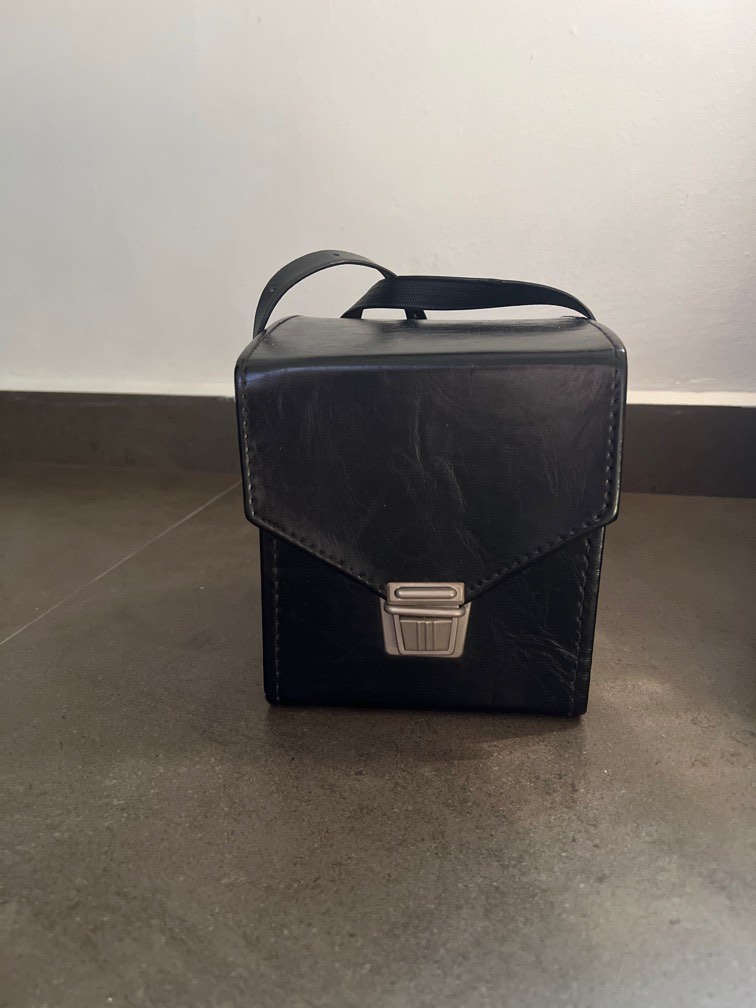 Vintage Leather Boxy Camera Crossbody bag, Luxury, Bags & Wallets on