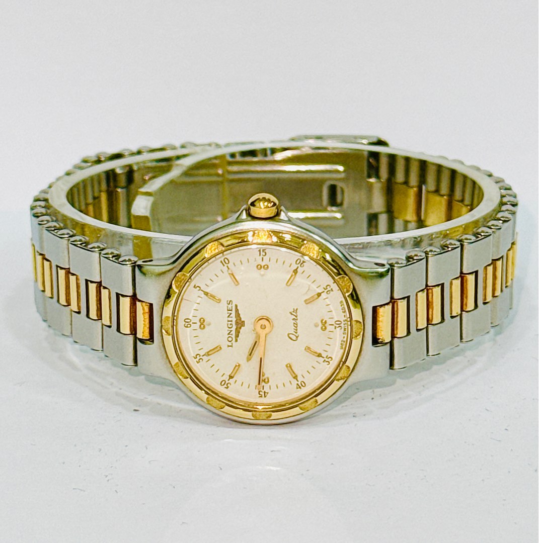 Vintage Longine Gold/Steel Quartz Watch(W0180), Women's Fashion ...