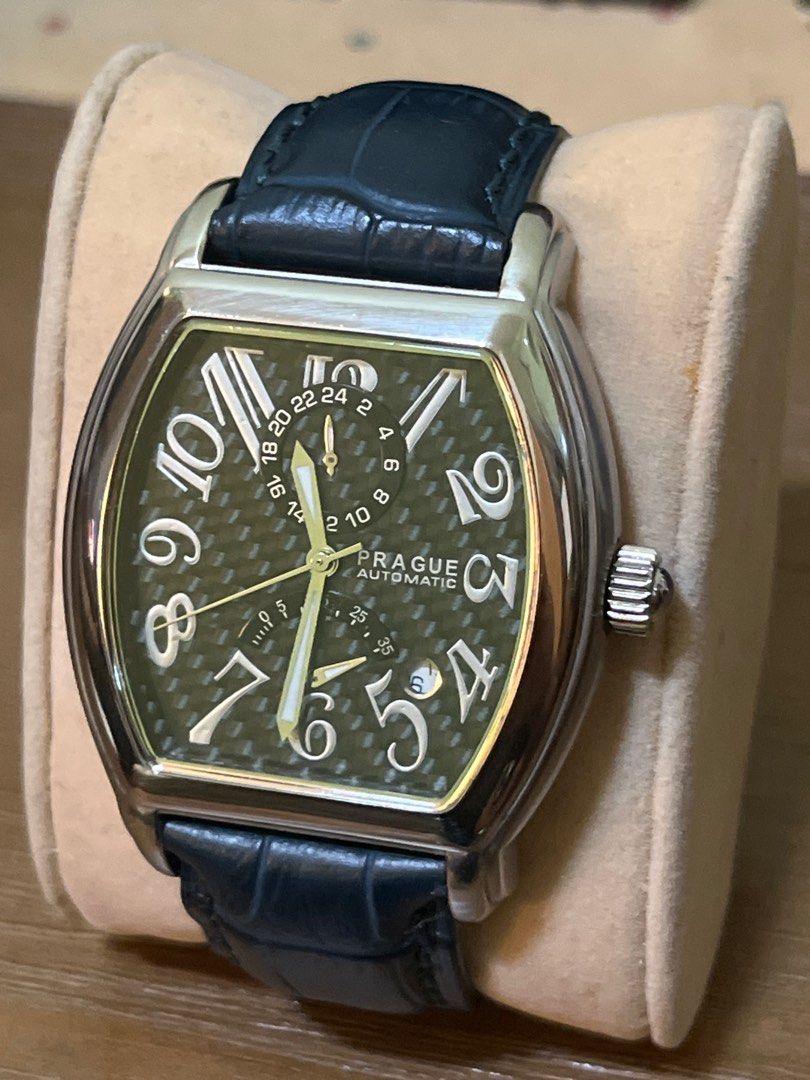 Vintage Prague Automatic with Power Reserve Watch tonneau not