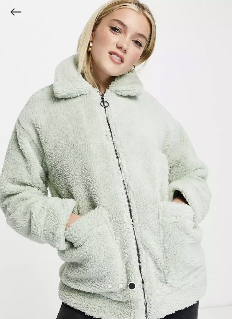 Wednesday s Girl Teddy Coat in Pastel Women s Fashion Coats