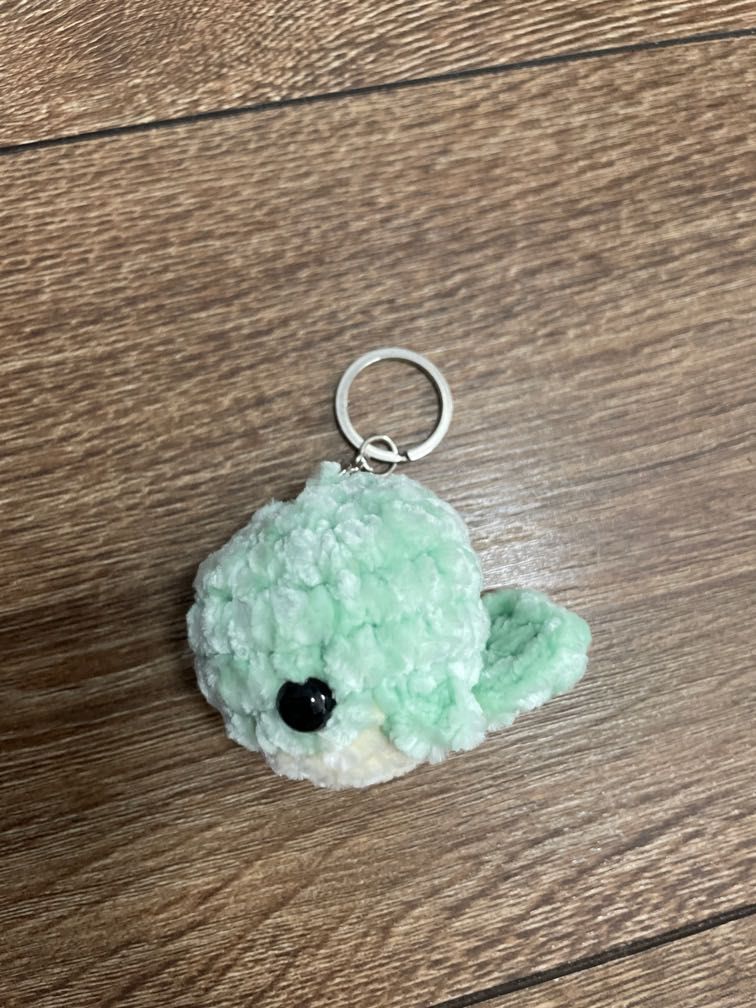Whale Crochet Keychain Hobbies Toys Stationery Craft
