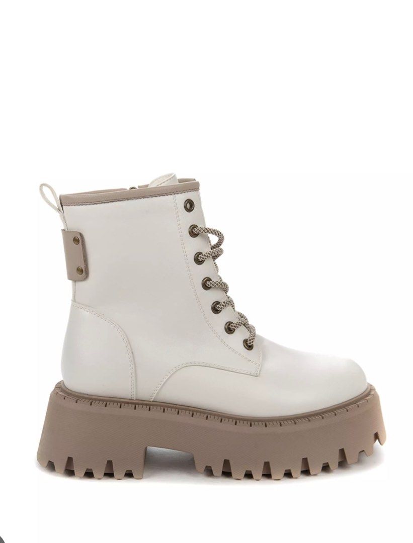 White lace up snow boots on sale