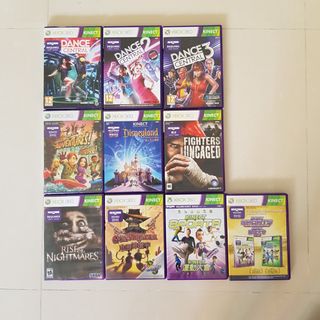 Xbox 360 - Kinect - volante - 10 jogos - Videogames - Orfãs, Ponta