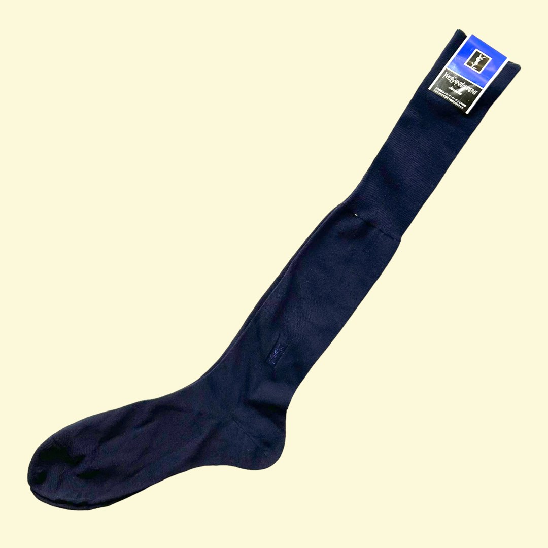 YSL Chausettes Plain KneeHigh Socks, Men's Fashion, Watches