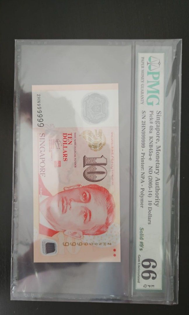 $10 solid #9 (Category: Currency) located in Singapore. Submitted by blinkblinkpinkhouse (Listing ID 1272117255, Image 1). Description: .