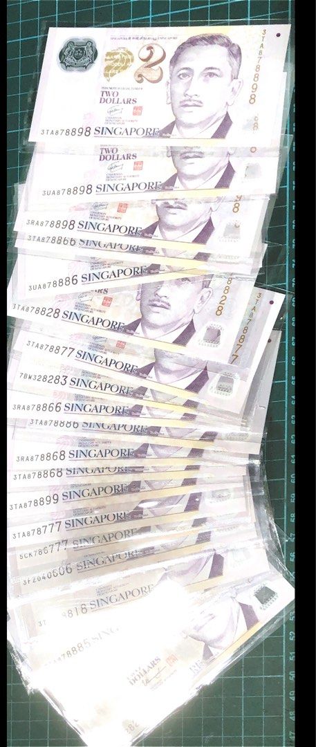 $2 almost solid 1 rare note (Category: Currency) located in Singapore. Submitted by bestsk (Listing ID 1269857810, Image 5). Description: Anyone interested can message me UNC note.