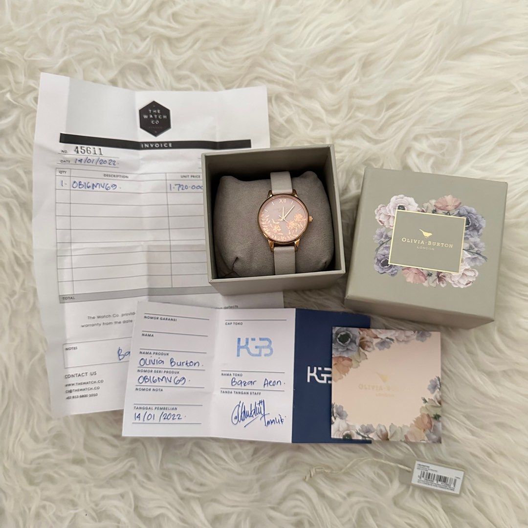 Olivia burton lace detail blush & rose gold online