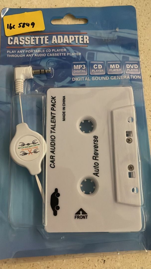🌟 SG LOCAL STOCK 🌟 3510) OBEST Car Audio Cassette Tape Adapter for iPhone  iPad iPod MP3 Player Retractable Cable White, Audio, Portable Audio  Accessories on Carousell