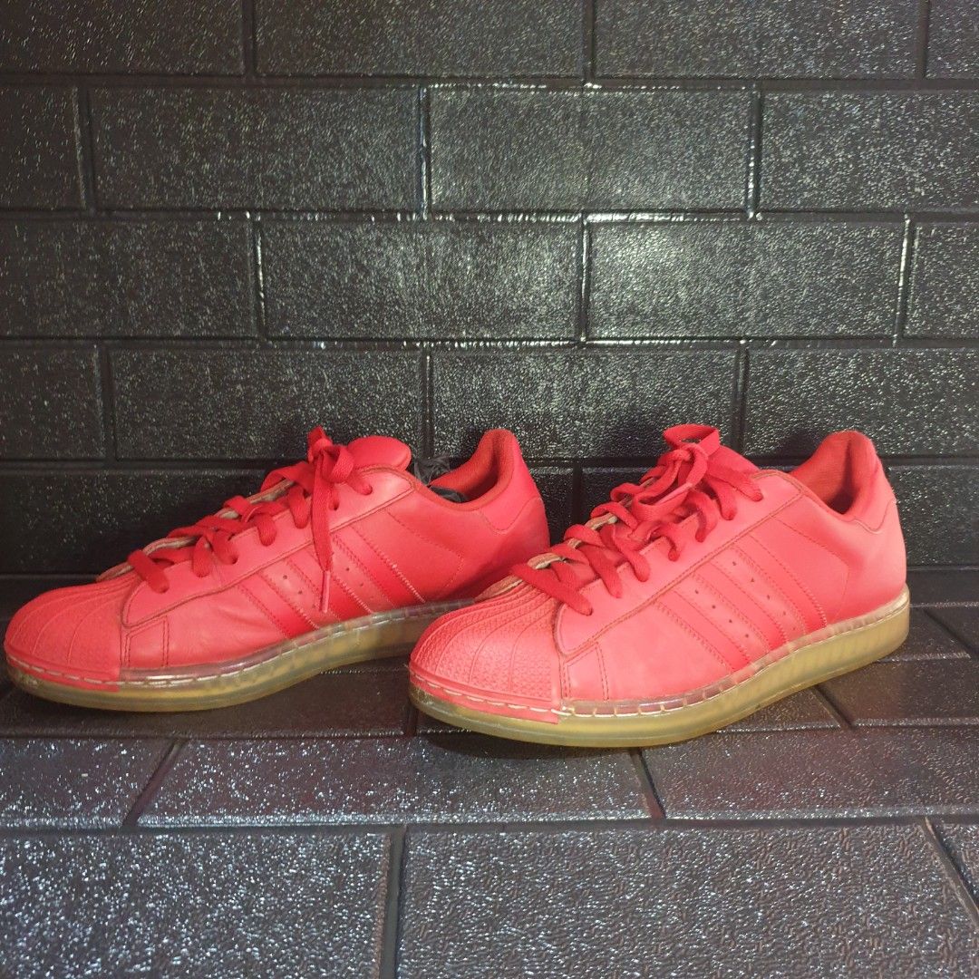 Adidas superstar outlet clear vivid red