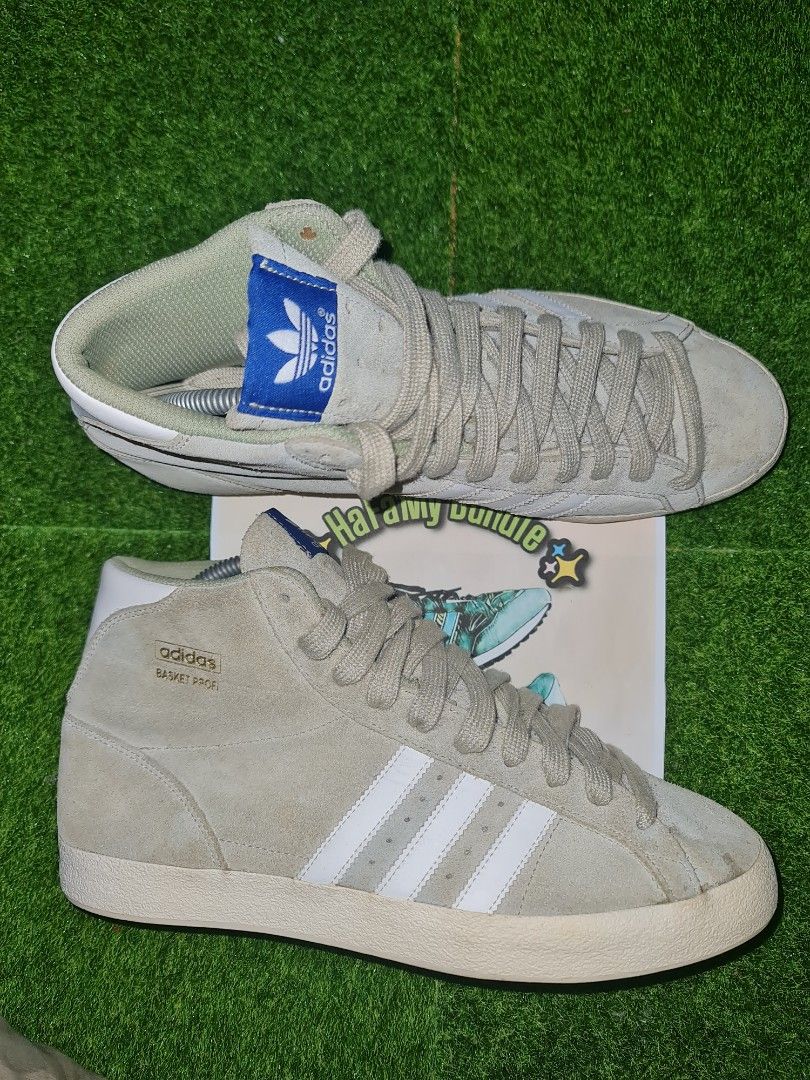adidas gazelle silver green womens Adidas Unisex Basket Profi Sneakers Black/White