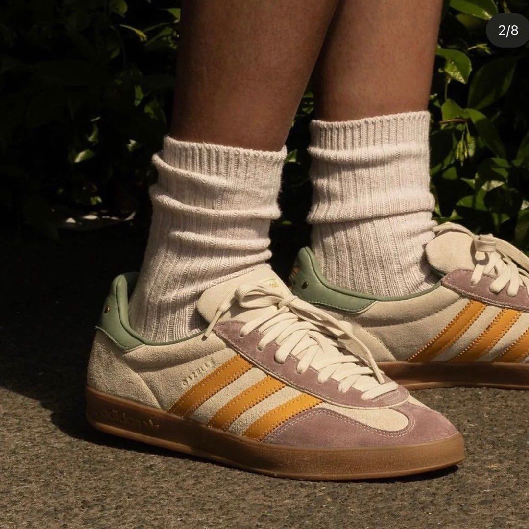 ADIDAS GAZELLE INDOOR BEIGE PALM LIMITED TIME SALE