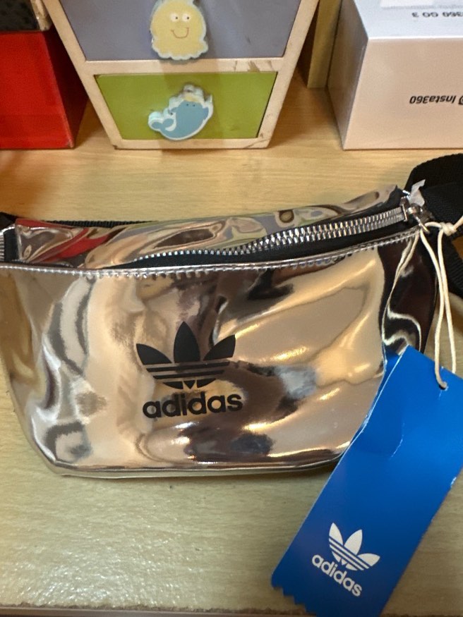 Adidas Holographic Fanny pack Sling bag Men s Fashion Bags