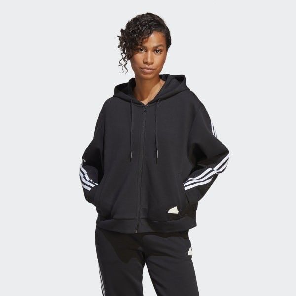 Adidas Hoodie Jacket Three Stripes